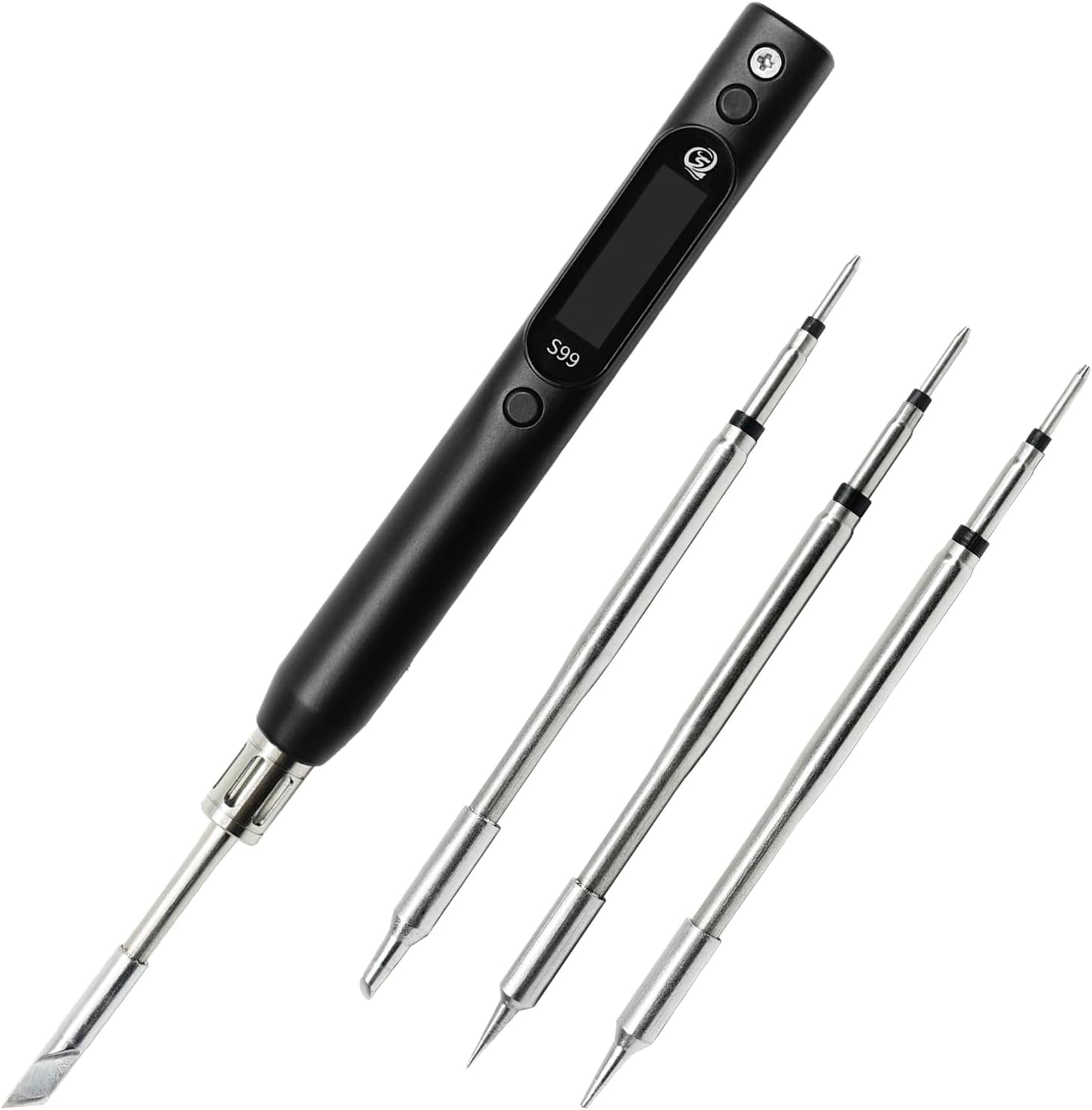 SEQURE S99 Soldering Iron Kit 150W Electric Soldering Iron with 4 Soldering Tips OLED Digital Temp Calibration 50°C-500°C Adjustable Temperature