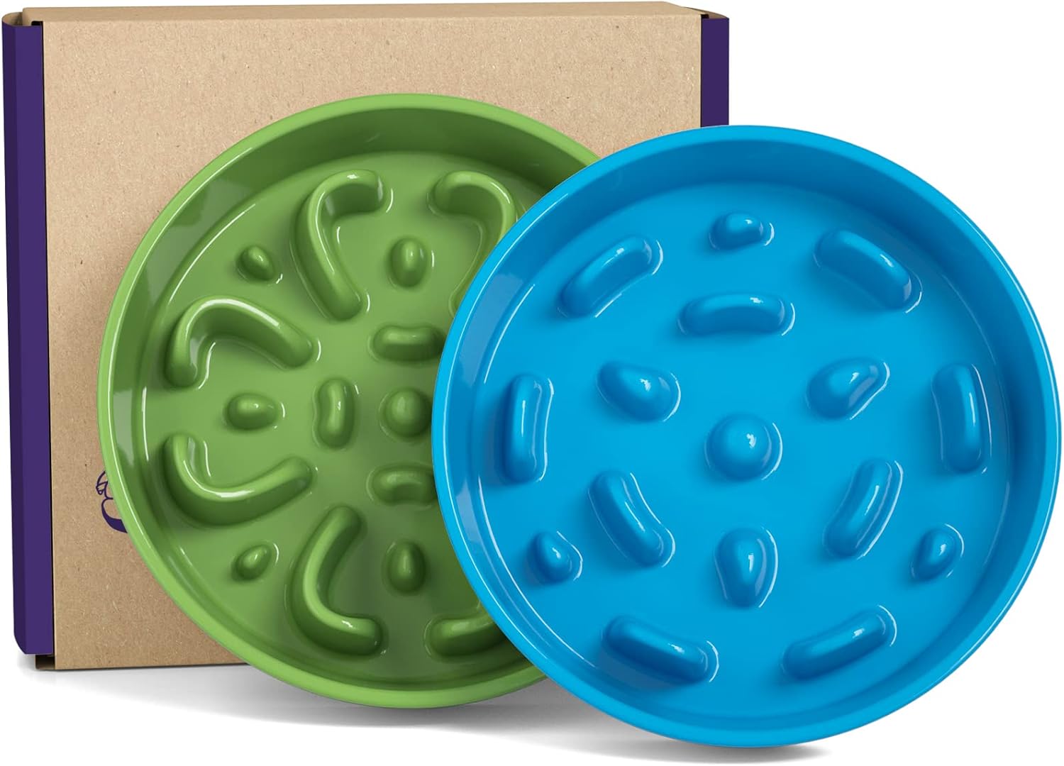 LE TAUCI Dog Bowl Slow Feeder Ceramic, 1.5 Cups Slow Feeding Dog Bowl Small Medium Breed, Puppy Slow Feeder Bow for Fast Eaters, Dog Dishes to Slow Down Eating, Puzzle Dog Food Bowl