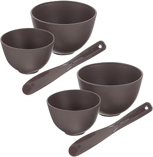 Homoyoyo Silicone Facial Mask Mixing Bowl Set with Soft Spatula for Easy and Efficient Mask Application, Portable Beauty Skincare Tool for Home and Salon Use