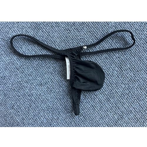 Men's Breathable Ice Silk Big Pouch T-Back Thong Sexy Low Rise Underwear3