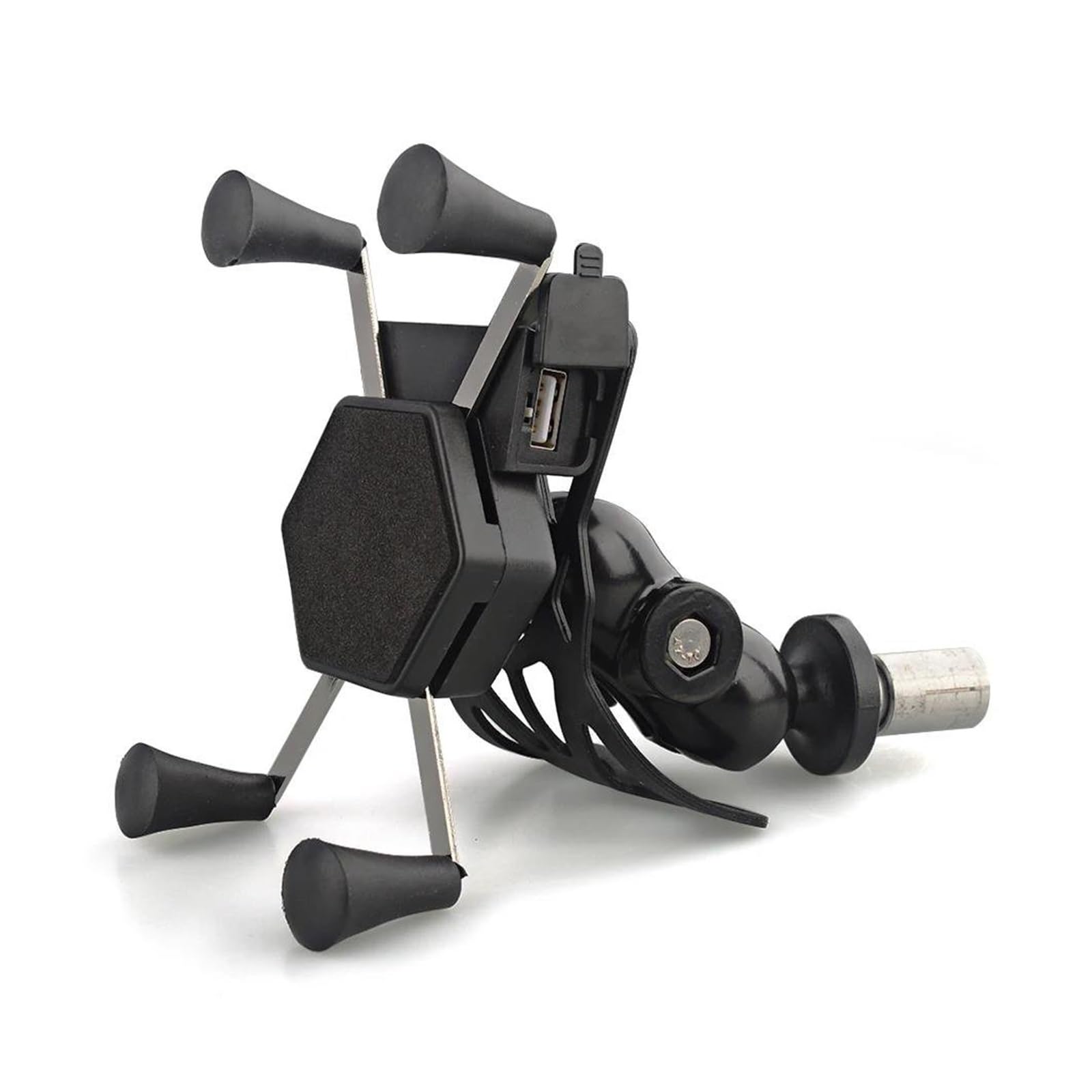 Staffa Montaggio GPS Navigazione Staffa di Navigazione GPS Universale per Telefono per M&OTO con Supporto per Telefono Cellulare con Impugnatura USB GPS Porta Cellulare