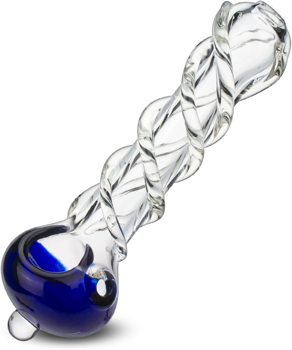 FORMAX®420 Bubbler Glass Incense Oil Burners Blue Glass Pipe Amazon