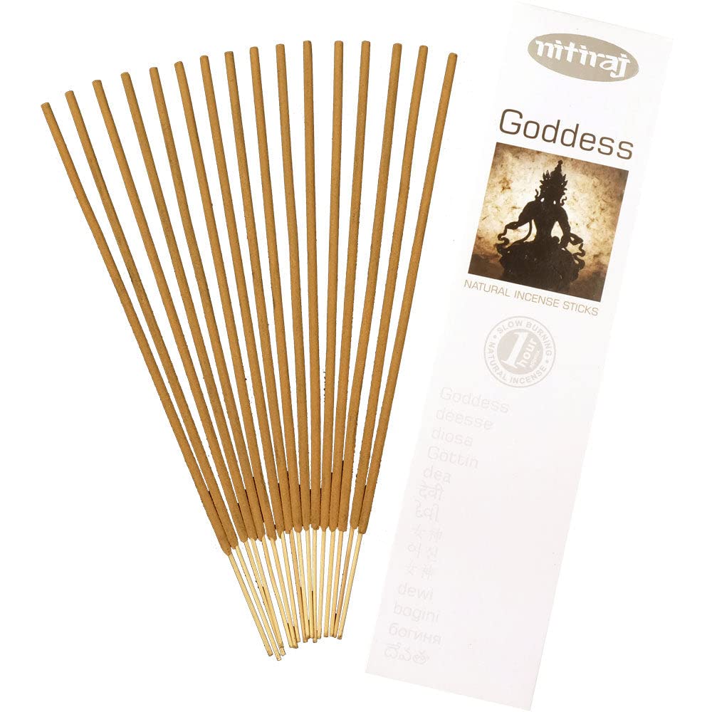 Nitiraj - Bastoncini di incenso naturale Platinum, combustione lenta, 1 ora, 2 unità