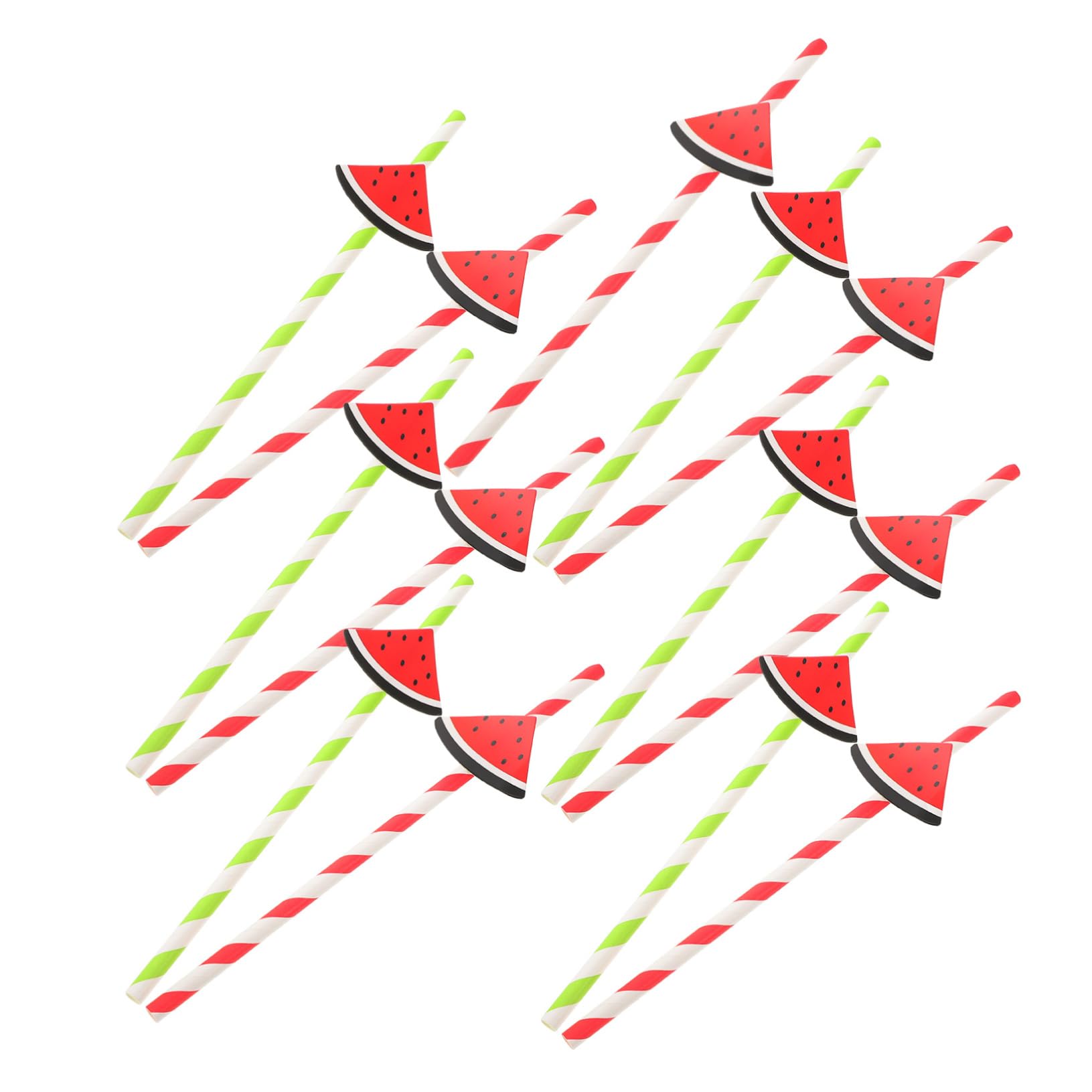 4 Set Cannucce Tema Anguria Per Compleanno Cocktail E Bevande Decorazioni Per Celebrazioni 40 Pezzi*4