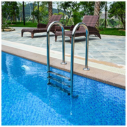 Escalera para Piscina con Pasamanos de Acero Inoxidable 200kg miniatura 2