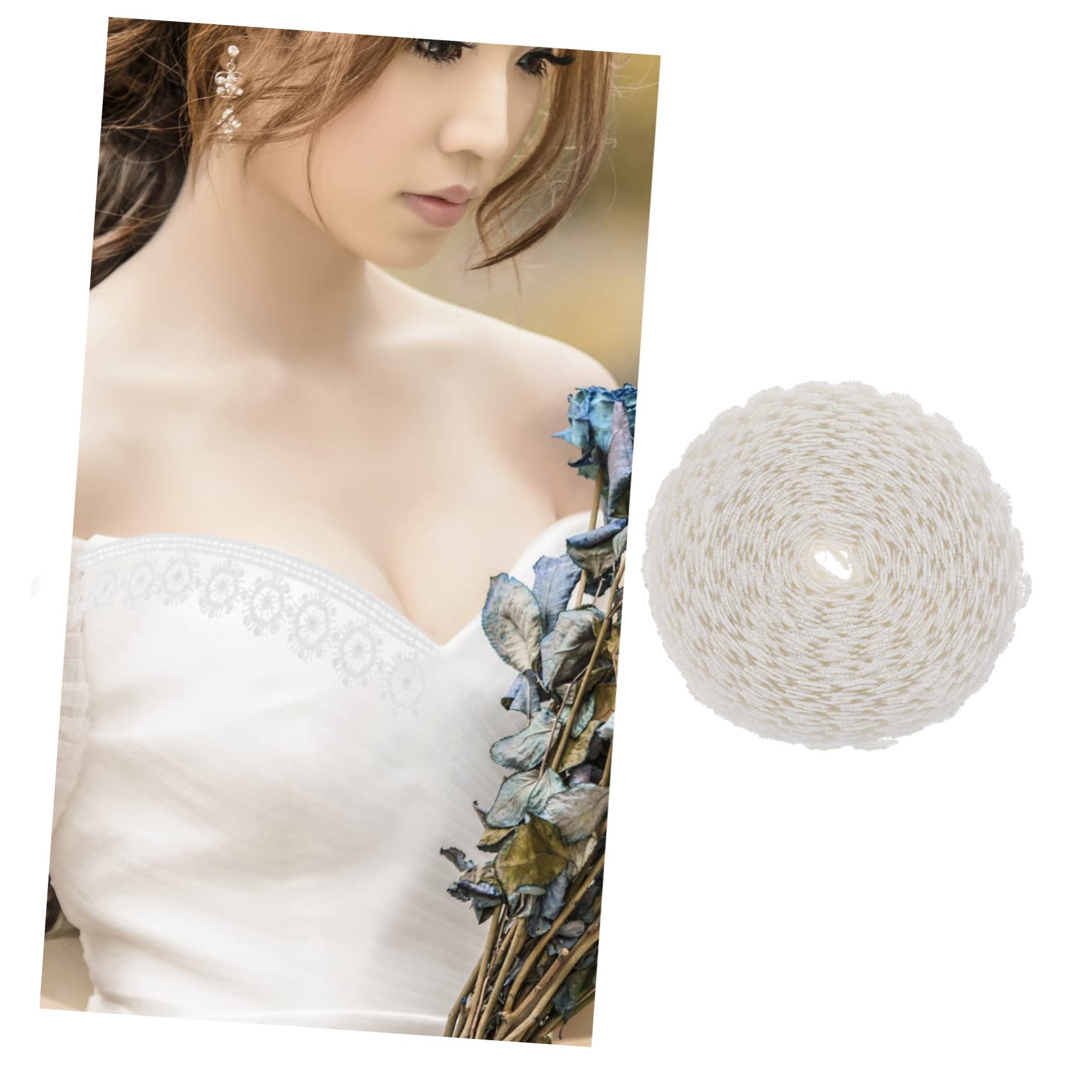 SHINEOFI 3rotoli Nastro Di Pizzo Da Cucire Tessuto Decorativo Per Per Abbigliamento Accessori e Matrimonio Facile Da Utilizzare e Personalizzare Di Artigianale