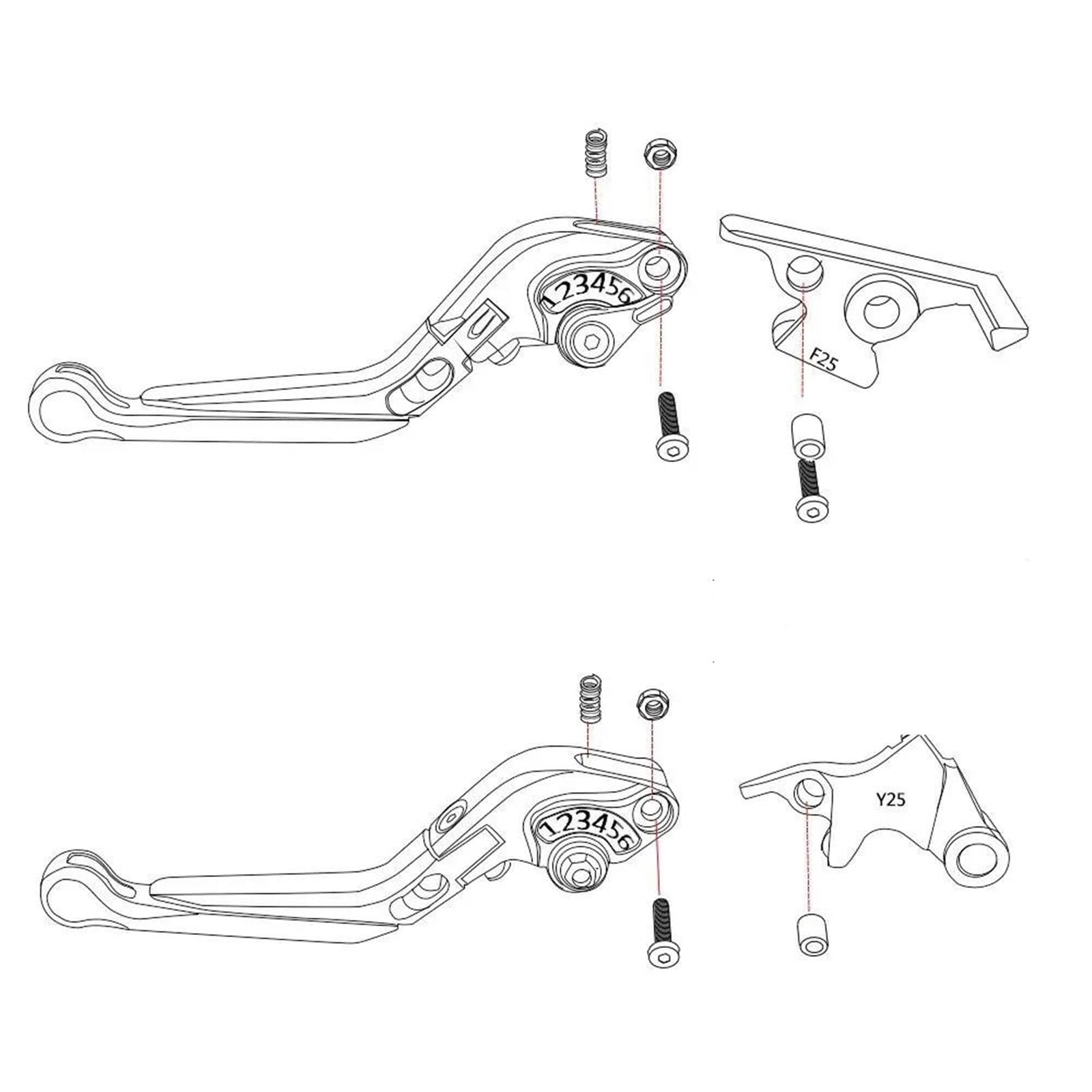 Leviers D'embrayage Et De Frein Pour Moto Pour BMW C650 SPORT C650SPORT 2015 2016 2017 - Guidon CNC (gauche Droite) Moto Levier De Frein D'embrayage(Couleur 6)