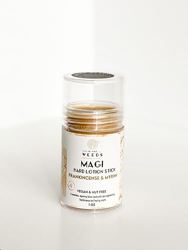 Miniatura 4 de Magi Hard Lotion Stick, Frankincense & Myrrh Body Lotion Stick, Vegan, Heal Damaged Skin- 1 Ounce Tube