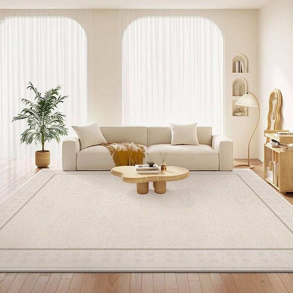 Tapis de vestiaire beige anti-froid pour réchauffer un sol de balcon moderne