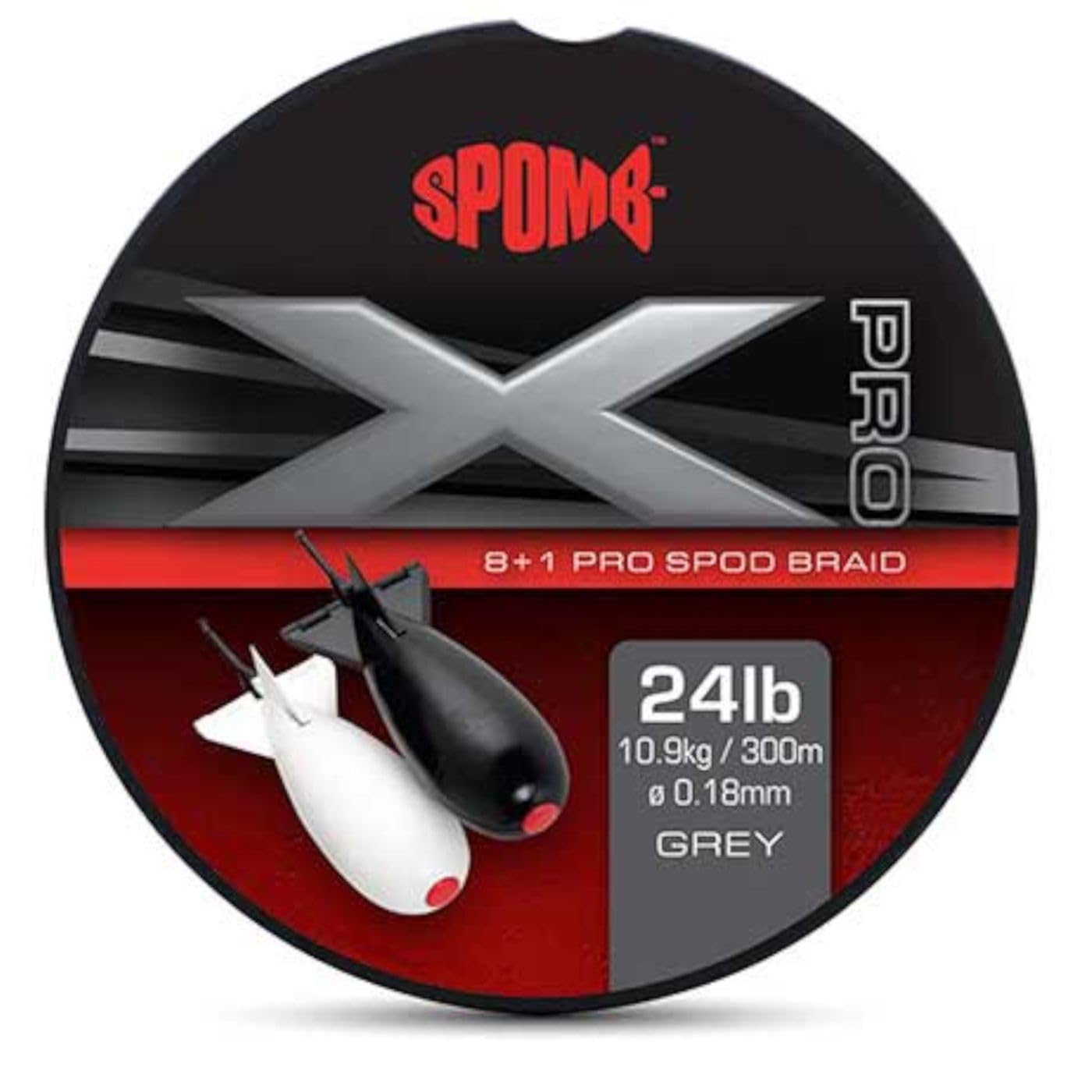 FOX Spomb X Pro Grey Braid 8+1 300m 0.18mm 24lb DBL004