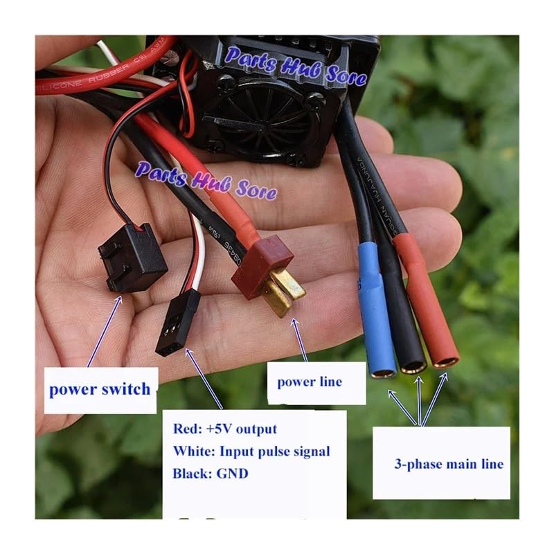 けん DC 7.4V-11.1V 2S-3S Waterproof 60406 KYOSHO 3-phase ESC