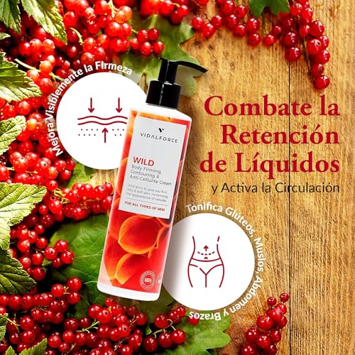 WILD Crema Anticelulítica Reductora Potente 250ml con 18 Activos Naturales con Cafeína y Guaraná - Crema Reafirmante Corporal sin siliconas - NOTA – Anti Celulitis extremo probar zona pequeña antes - imagen 4