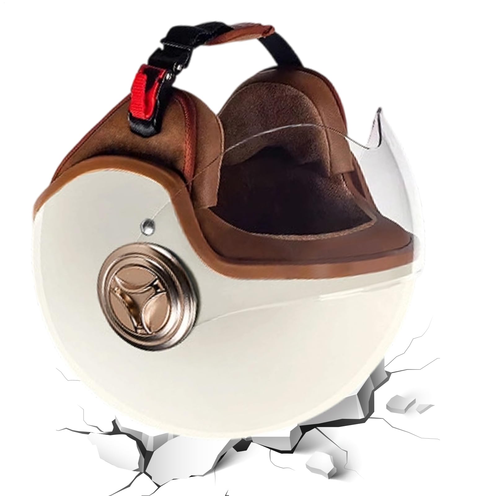 Cascos para motocicletas, casco de motocicleta abierto medio equipo de protección de moto para snowboard, esquí, conducción urbana, ciclomotor, patinete eléctrico y carreras de montaña