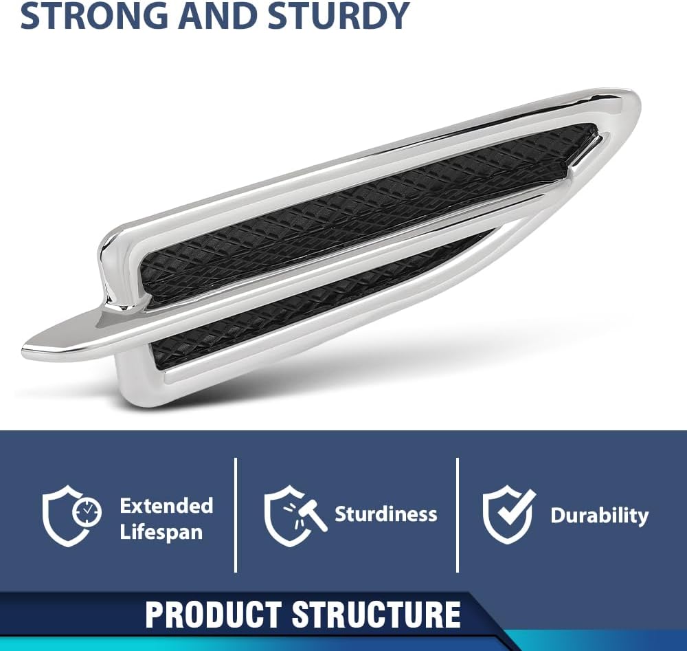 PIT66 Fender Chrome Emblem Moulding Right Passenger Side Compatible with Ford Escape 2013-2015 FO1267100, CJ5Z16228AB