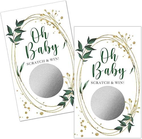 Haizct Paquete de 50 tarjetas para raspar con certificado de plantas de acuarela en blanco para pequeñas empresas, spa, belleza, maquillaje,