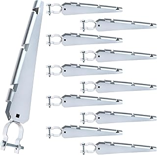 Barbed Wire Arm Extend Arm Barbed Wire for 1-3/8inch Hot-Dip Galvanized Steel Cornered Barbwire Arm Barbwire Arm Extensions for Chain Link Fence All Bolts Included Top Rail (5 pcs)