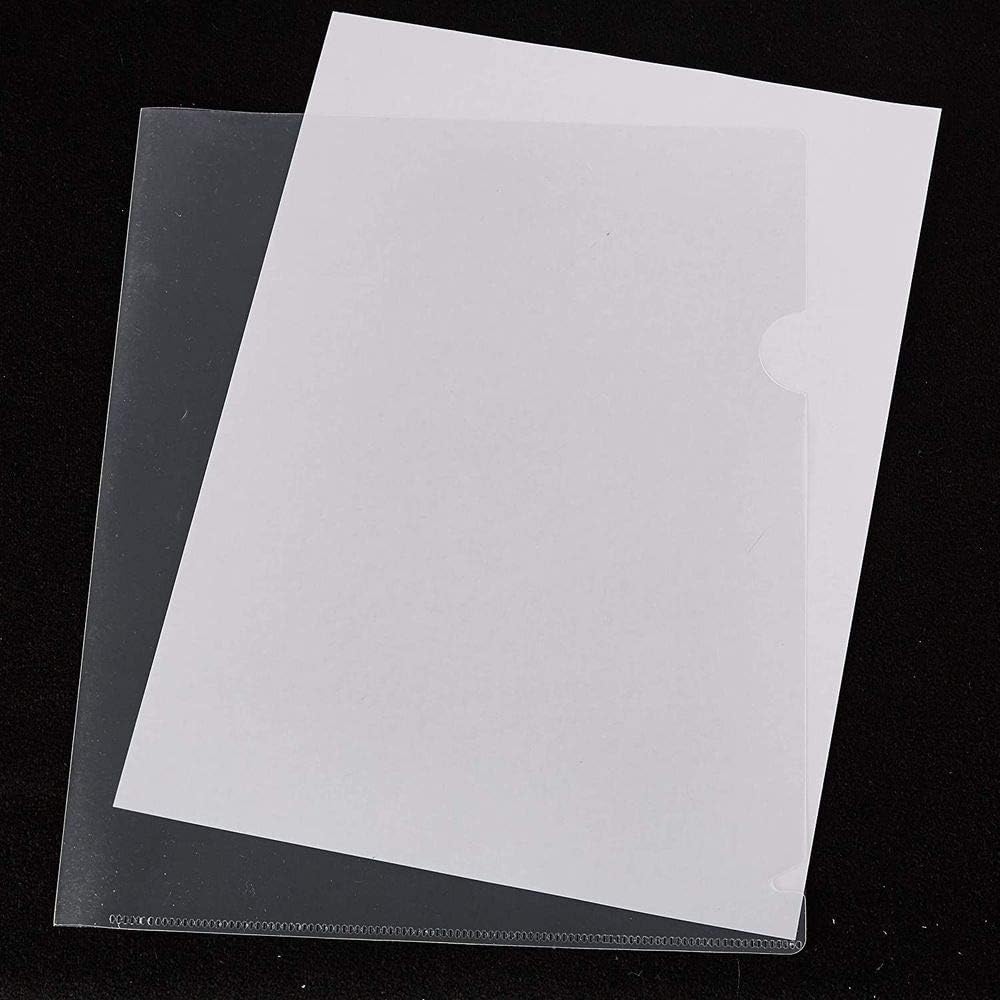 Paper Junkie 24-Pack Clear Project Protector Plastic Folders for Letter Size Documents, 11.4 x 8.9 Inches : Office Products