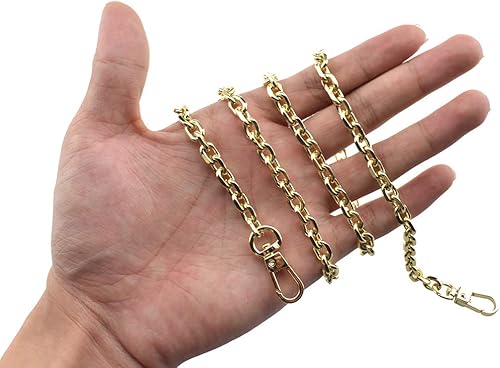 Miniatura 18 de HAHIYO Mini Pochette - Correa de cadena fina y ancha de 0.236 in para LV gruesa de 0.079 in para bolso, cartera, embrague, cómoda correa de metal