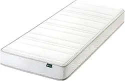 ZINUS Colchão híbrido de espuma e mola de 15 cm, 190,5 cm x 76,2 cm, estreito, rodízio, beliche, cama de dia, compatível com RV, sensação de firmeza média, certificado CertiPUR-US