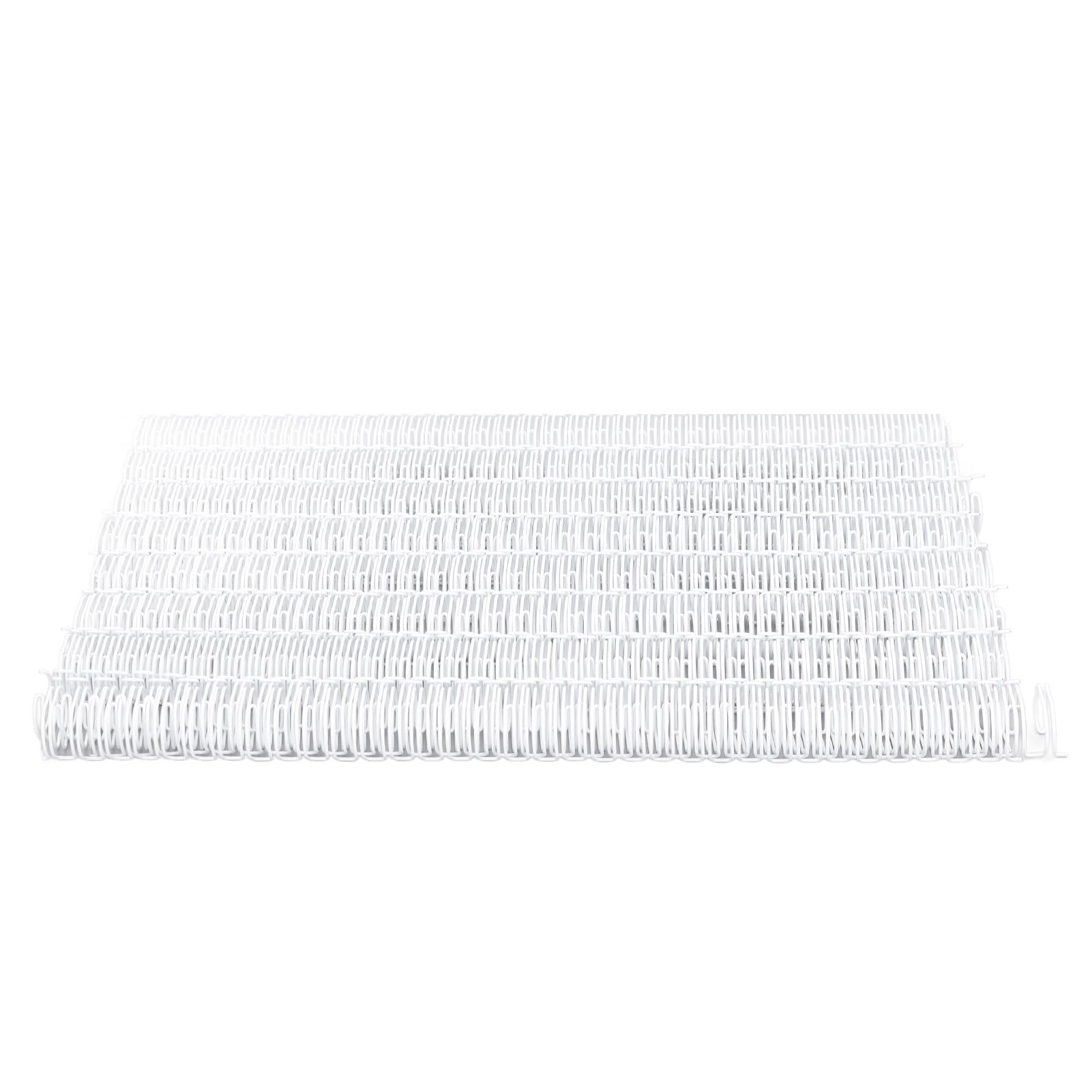Ejoyous Dorso di Rilegatura a Filo Metallico a Doppio Anello, Materiale in Ferro, può Contenere Fino a 120 Fogli, Ideale per la Rilegatura di Documenti A4, Perfetto per Studenti e Colleghi (WHITE)