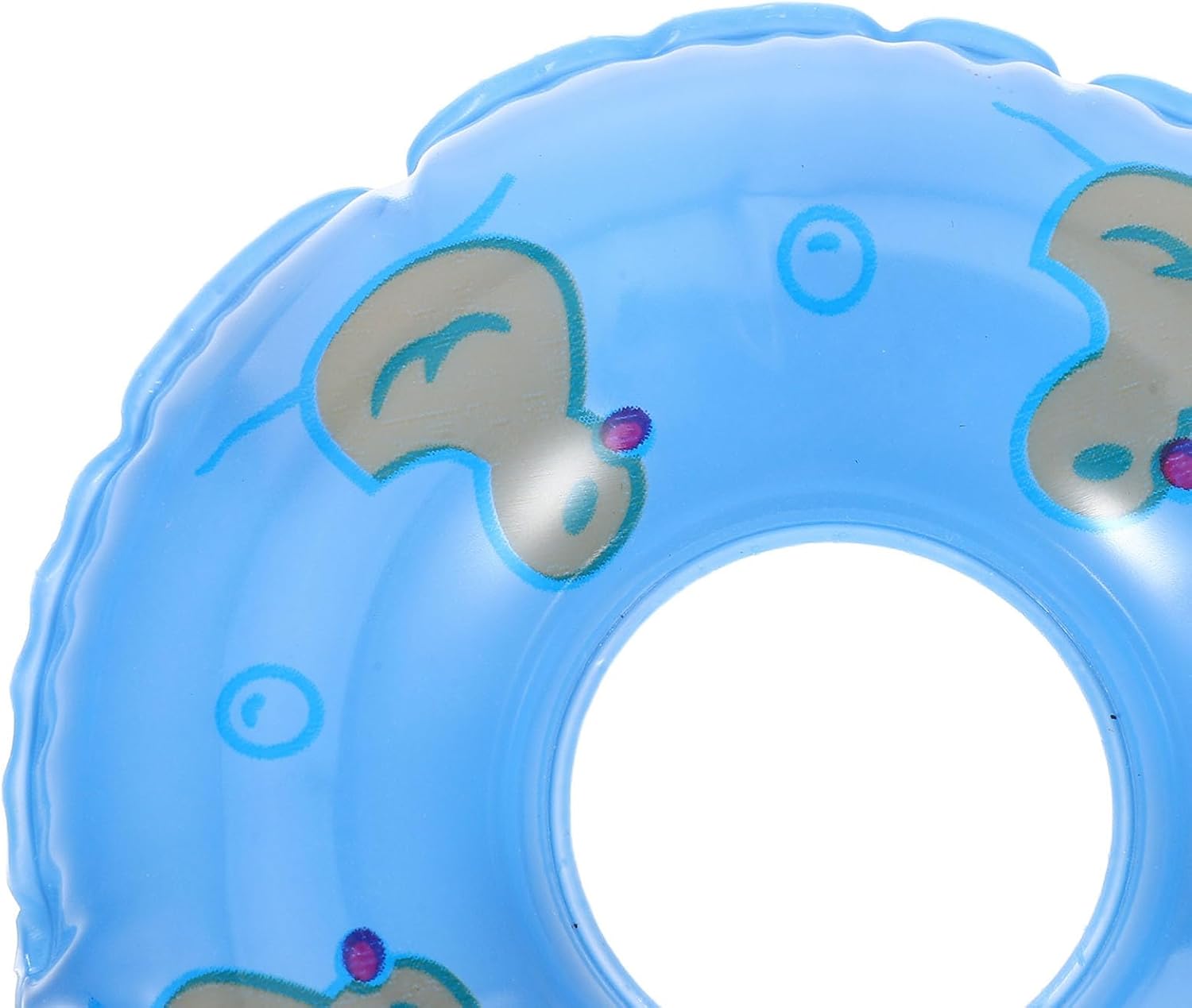 10pcs Duckling Swimming Ring Miniatures Miniture Decoration Kids Decor Dashboard Decorations Mini Swim Mini Duck Accessories Cartoon Mini Swim Rings Mini House Swim Rings Beach Toy