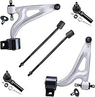 Vista 314 de Detroit Axle - Kit de suspensión delantera RWD para Chrysler 300 Dodge Challenger Charger Magnum, brazos de control superior con barras