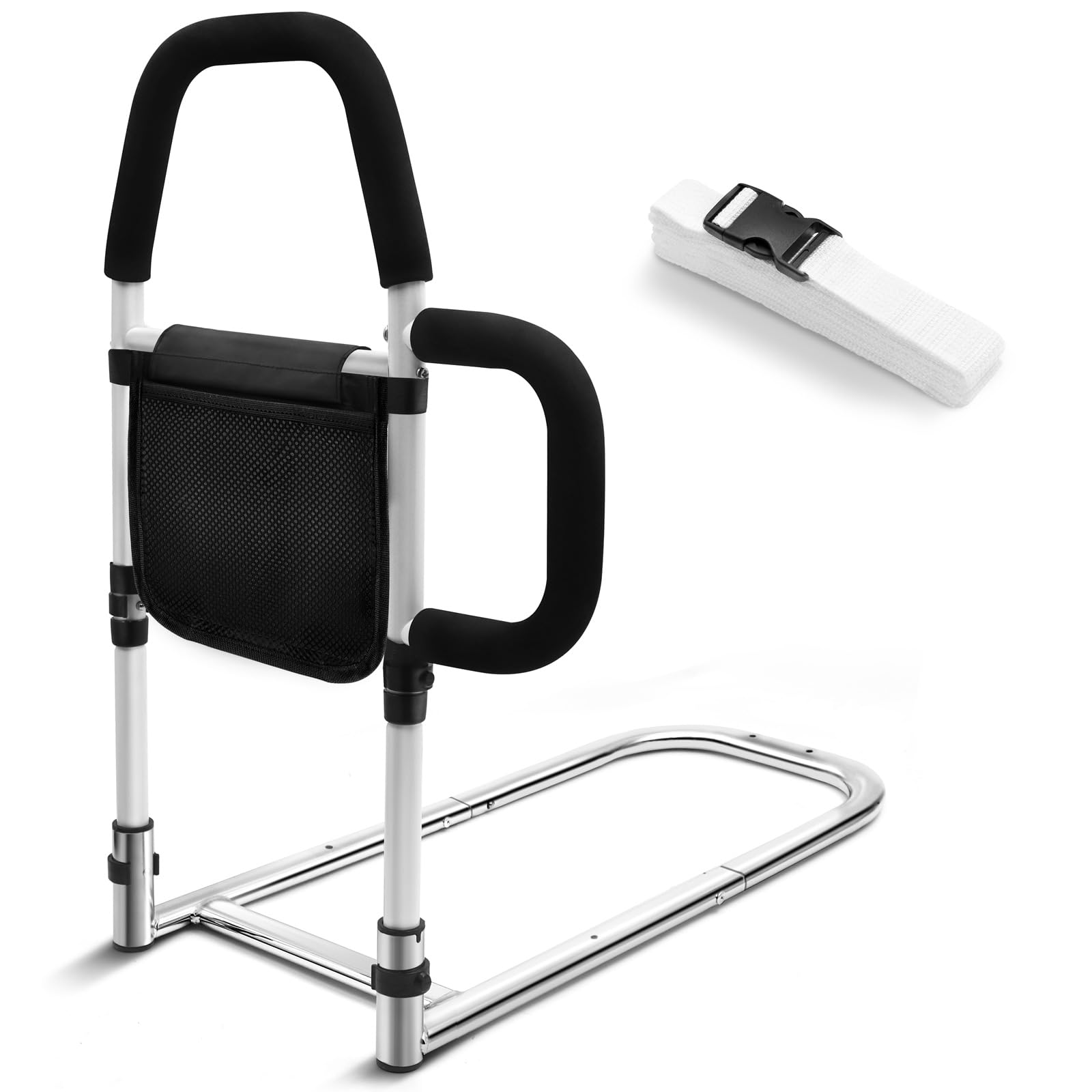 STNFAREBI Double Bed Assist Rails,Bed Rails for Elderly Adults,Support Up to 300lbs, Height 25.4'',Fall Prevention Guard,Fits Medical Bed,Queen,King,Twin,Full Bed