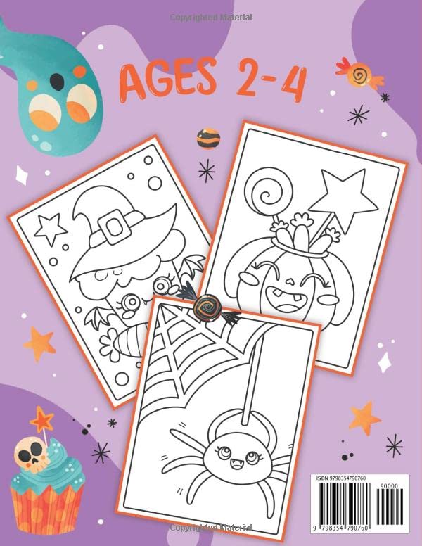 Miniatura 2 de Halloween Coloring Book For Kids Ages 2 To 4 30 Simple And Easy Halloween-Themed Coloring Pages For Toddlers And Preschoolers