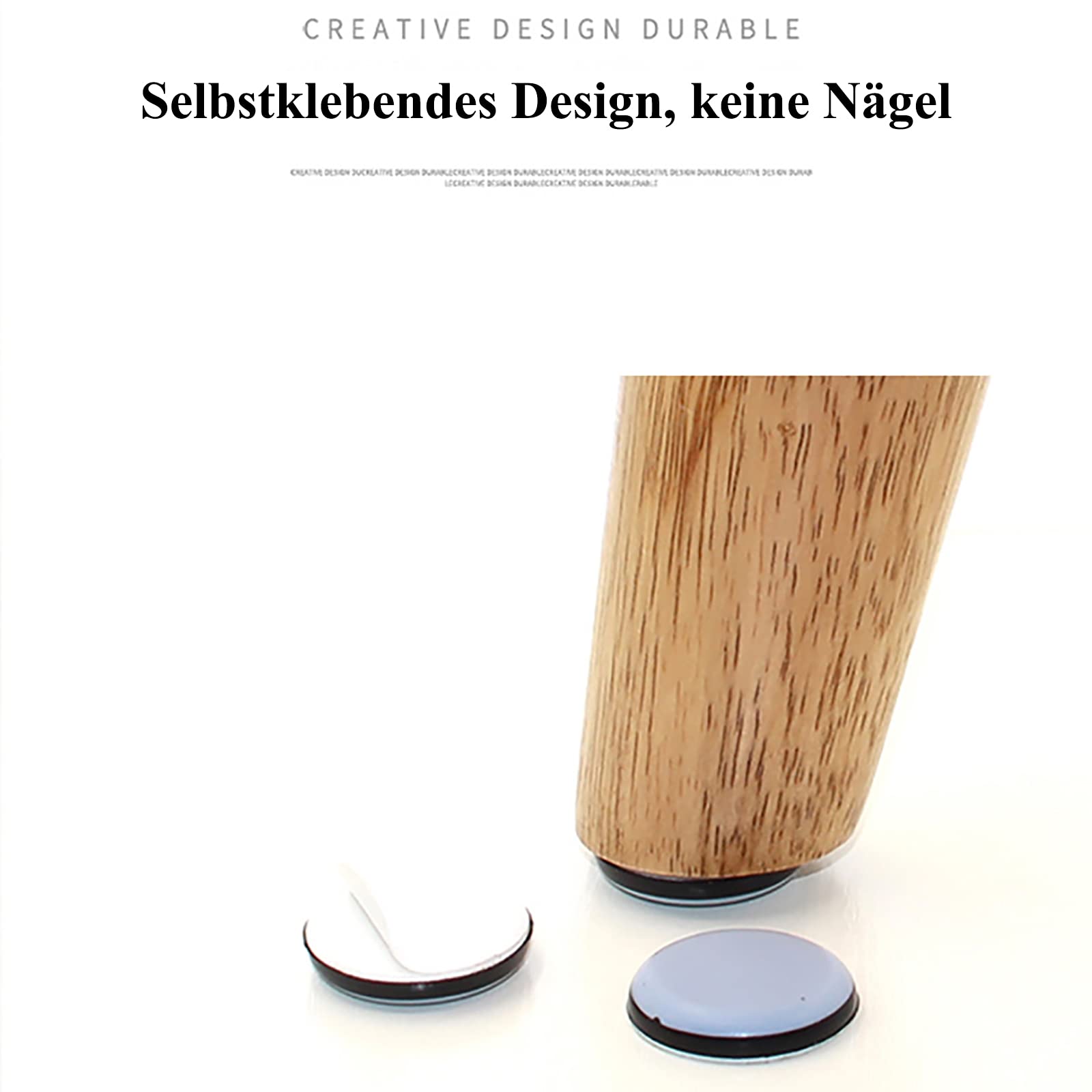 130 Pezzi Scivoli In Teflon HTTYHT 30x30mm - Autoadesivi Per Mobili Pesanti | Protezione Pavimenti