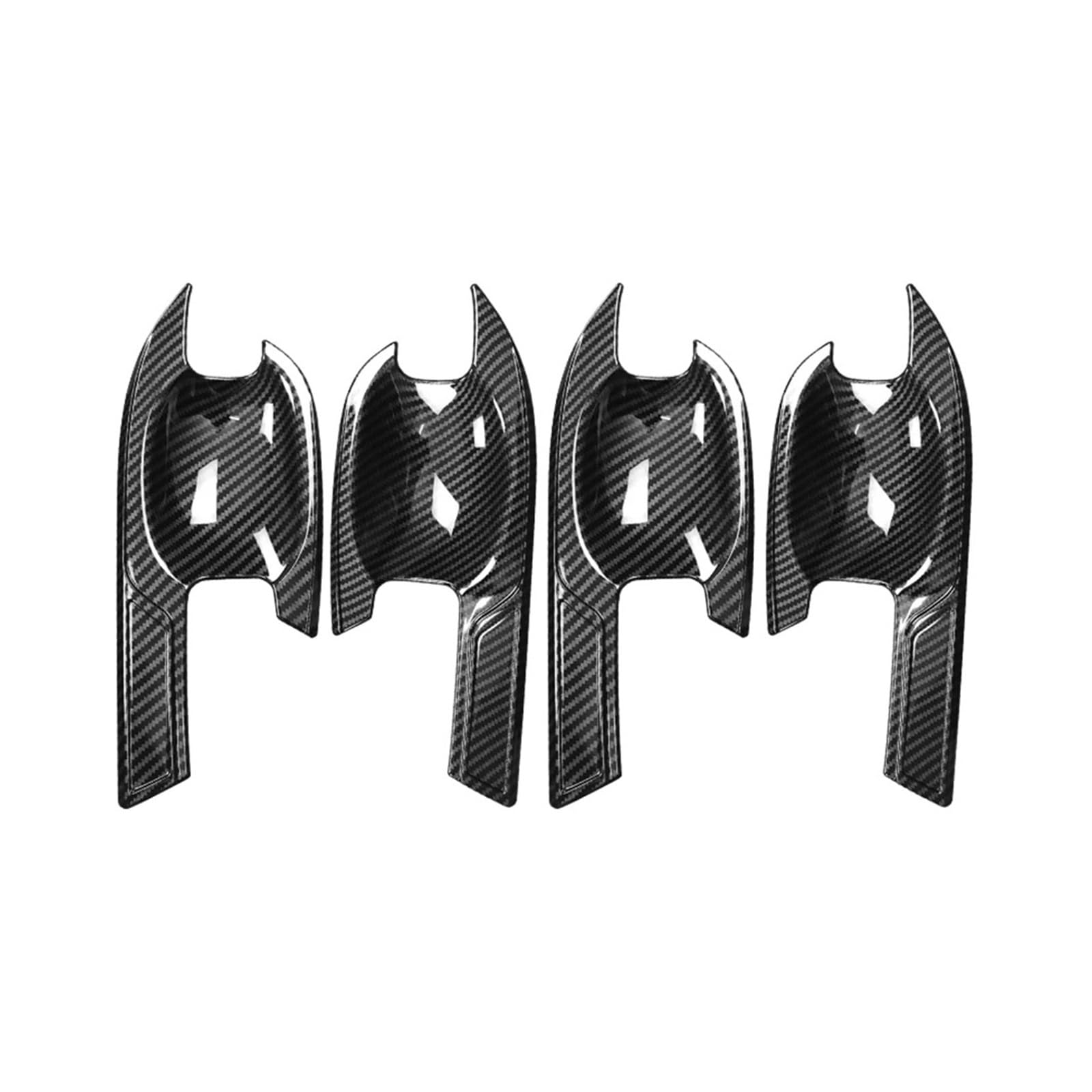 Sauanmnktp B For Carbon Exterior Door Handle For Car For Hyundai For Elantra Cn7/Cn7 N Lhd Exterior Accessories Carbon Fiber Black Door Handle Decoration Cover Trim(B For Carbon)