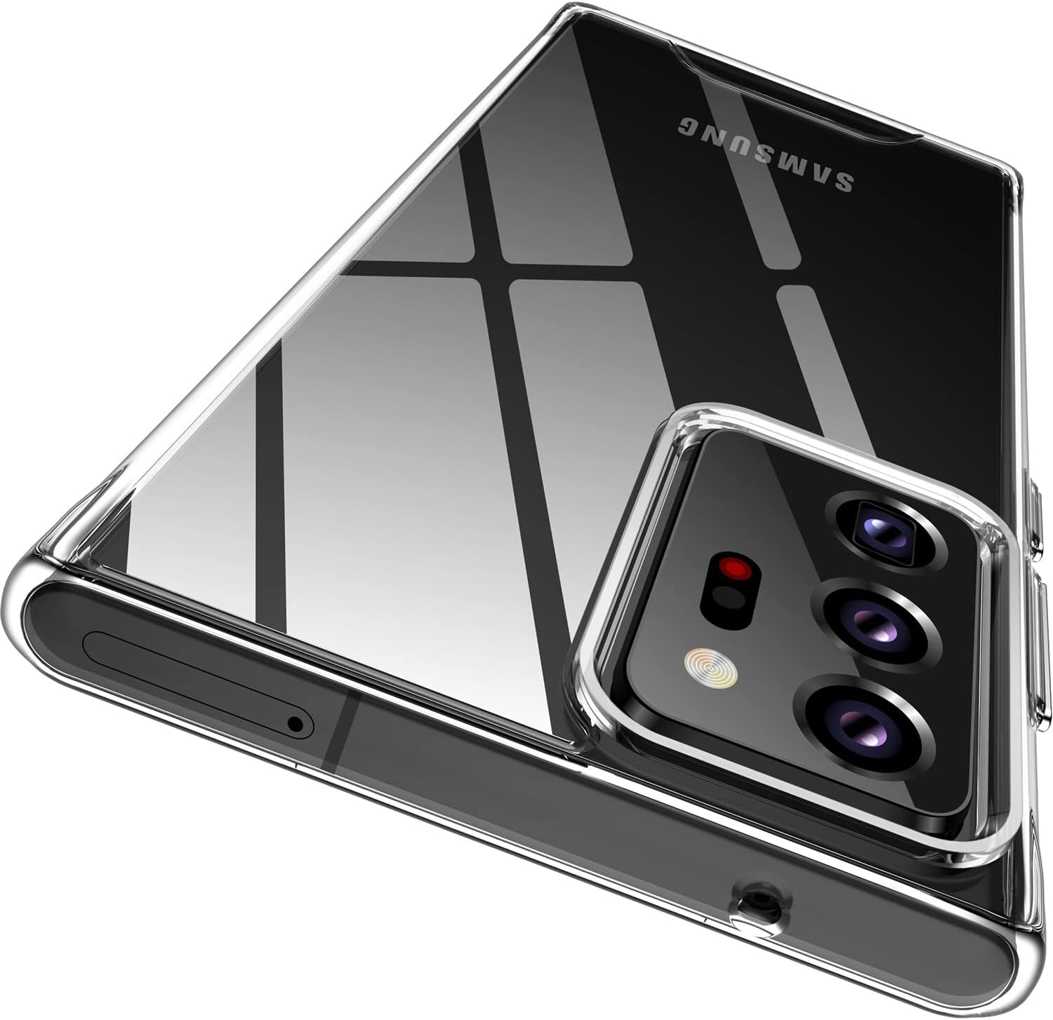 Rayboen Galaxy Note 20 Ultra用ケース クリスタルクリアデザイン 耐衝撃保護ケース 透明 ハイブリッド スリーク 軽量 耐久性のあるカバー Samsung Galaxy Note 20 Ultra 5G用