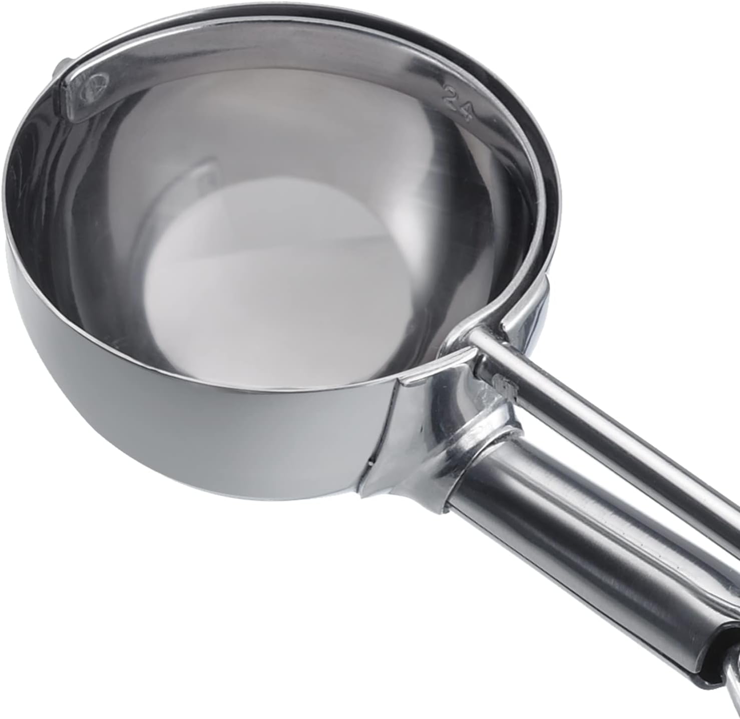 Westmark 62972270 Ice Cream Scoop, for Even Ice Cream Balls, Diameter 6 cm, Stainless Steel, Professional, Silver