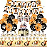 115pcs Anime Birthday Party Supplies for Kids Birthday, Anime Party Decorations Included Happy...