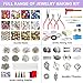 Jewelry Making Kit, 1960 pcs, Supplies Includes Beads, Instructions, Findings, Wire for Bracelet, Necklace, Earrings Making Kit for Adults by Inscraft