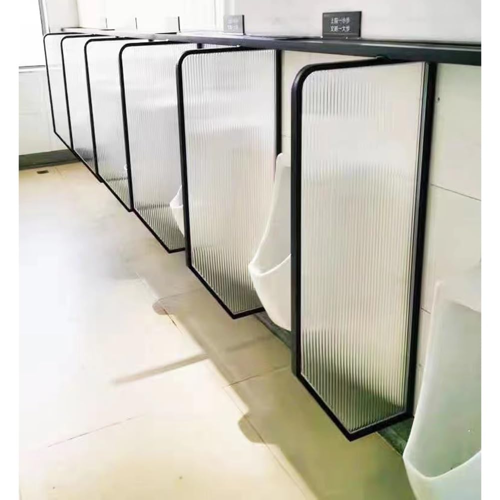 Mampara divisoria para urinario y panel separador para bano publico negro