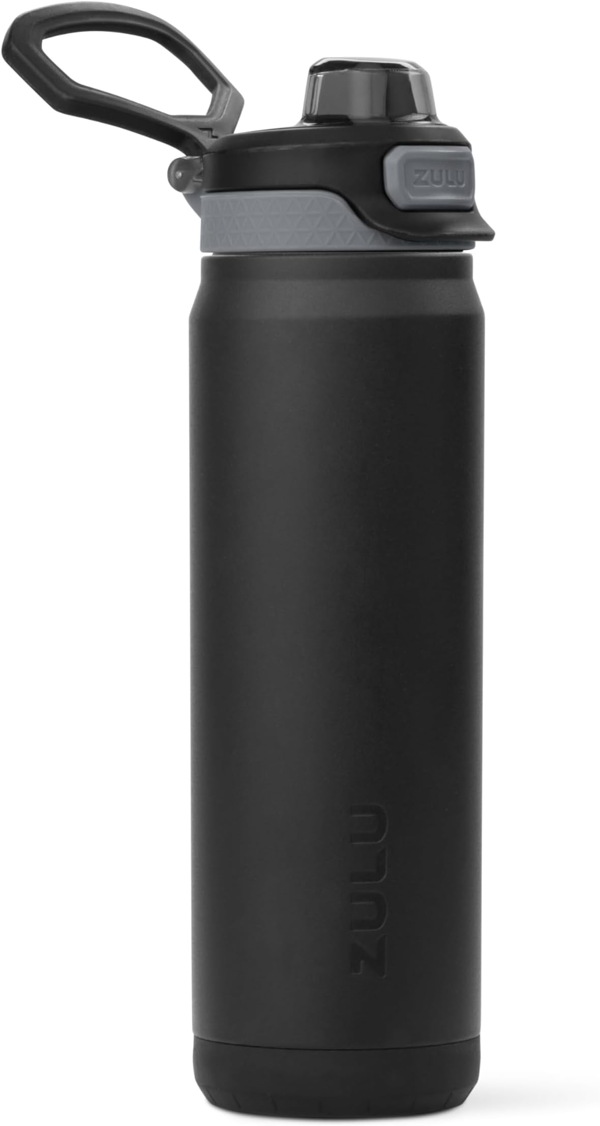 Powerfill Pro 24oz Stainless Steel Water Bottle with Quick Fill Lid, Triple Walled Vacuum Insulated Metal, Leak Proof Locking Lid, Sip and Chug, Reusable BPA Free, Black