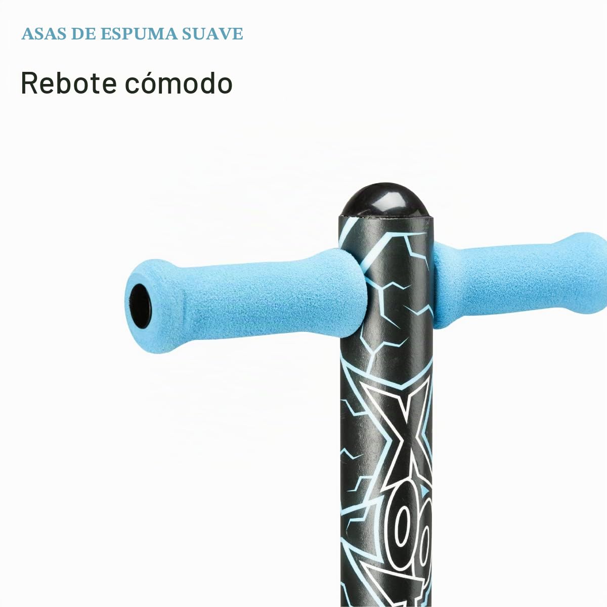 Xootz Pogo Stick | Diseño Volt para niños, niños y niñas, manubrio de Espuma Suave, a Partir de 5 años, hasta 35 kg