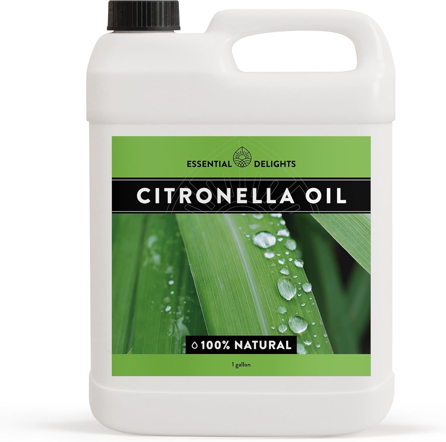 Citronella Essential Oil by Essential Delights - Premium Grade Essential Oil | for Aromatherapy, Soaps, Lotions, & Candles | Vegan & Cruelty Free (1 Gallon)