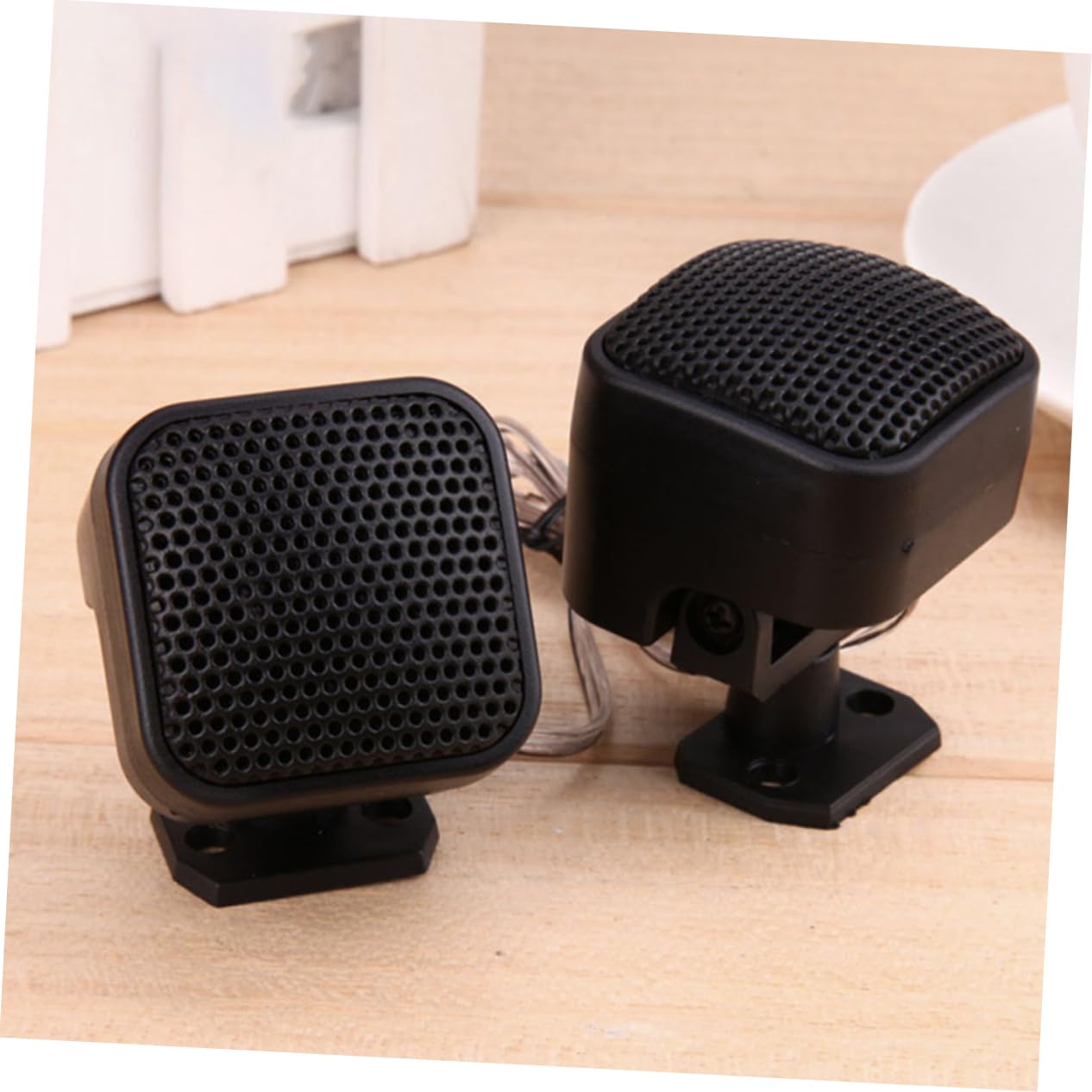 MUCKLILY 500W High End Car Audio Voice Box Loudspeaker Black Speaker for Enhanced Sound Vehicles for Music Lovers and Car Enthusiasts