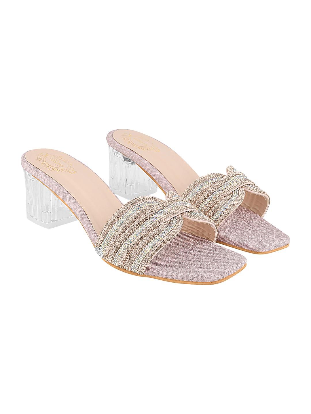 Womens Western Embellished Heels | Cushioned Footbed |Casual, Ethnic, Party, Wedding, Festive | Comfortable-image-7