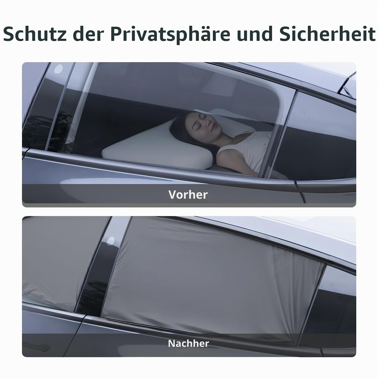 Havnby 8-teiliger Sichtschutz für Tesla Model Y Juniper 2025-2026 | Faltbare Vorhänge für Windschutzscheibe und Fenster mit UV- und Sonnenschutz für Camping und mehr Privatsphäre
