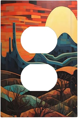 Miniatura 125 de Cubiertas de Interruptor de Luz de 1 Pandilla Bosques Animales Flores Hierba Árboles Placa de Pared Decorativa Interruptor Eléctrico para Decoración