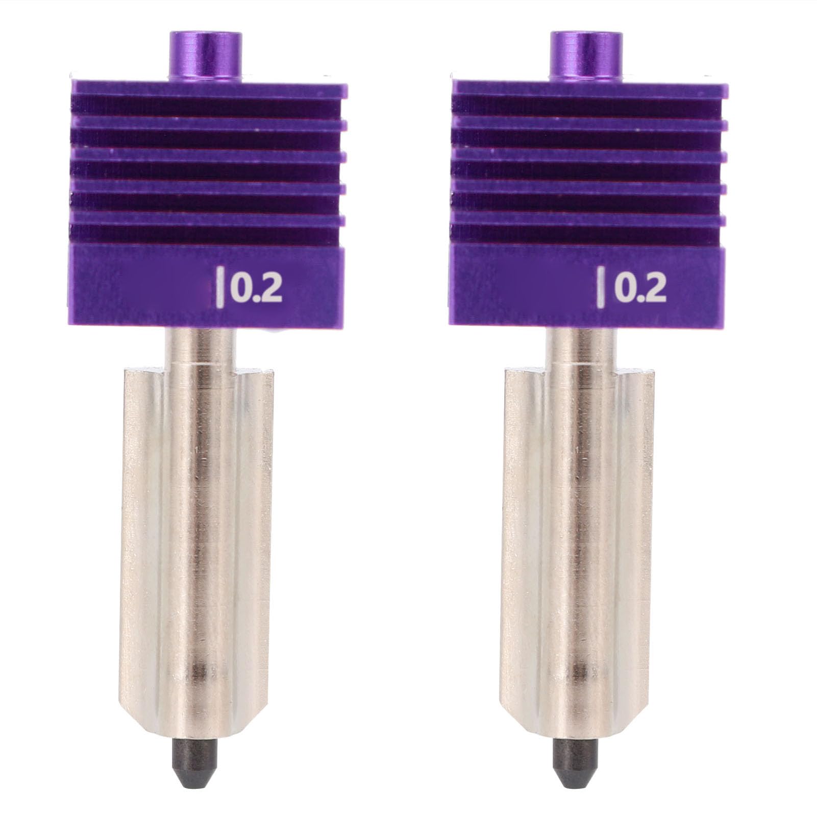 Duokon Kit Hotend de Repuesto Boquilla de Acero Endurecido Recubierta MPVD 0,4 Mm 0,6 Mm 0,8 para Impresora 3D Lab A1 A1 Mini Impresión de Filamento de Fibra de Carbono 572F de Alta Temperatura