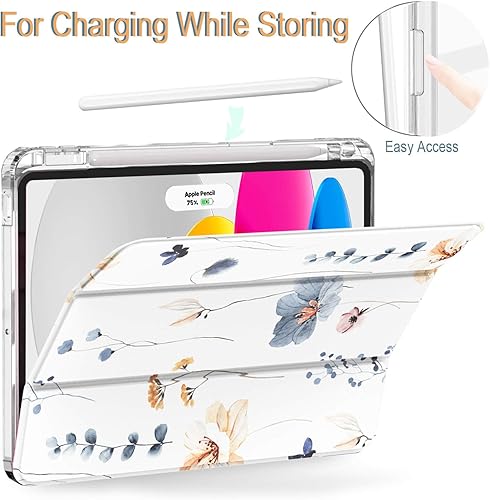 Miniatura 5 de Feams Funda delgada y triple plegable para iPad Air de 54 generación de 10.9 pulgadas 20222020 con función de reposoencendido automático y soporte