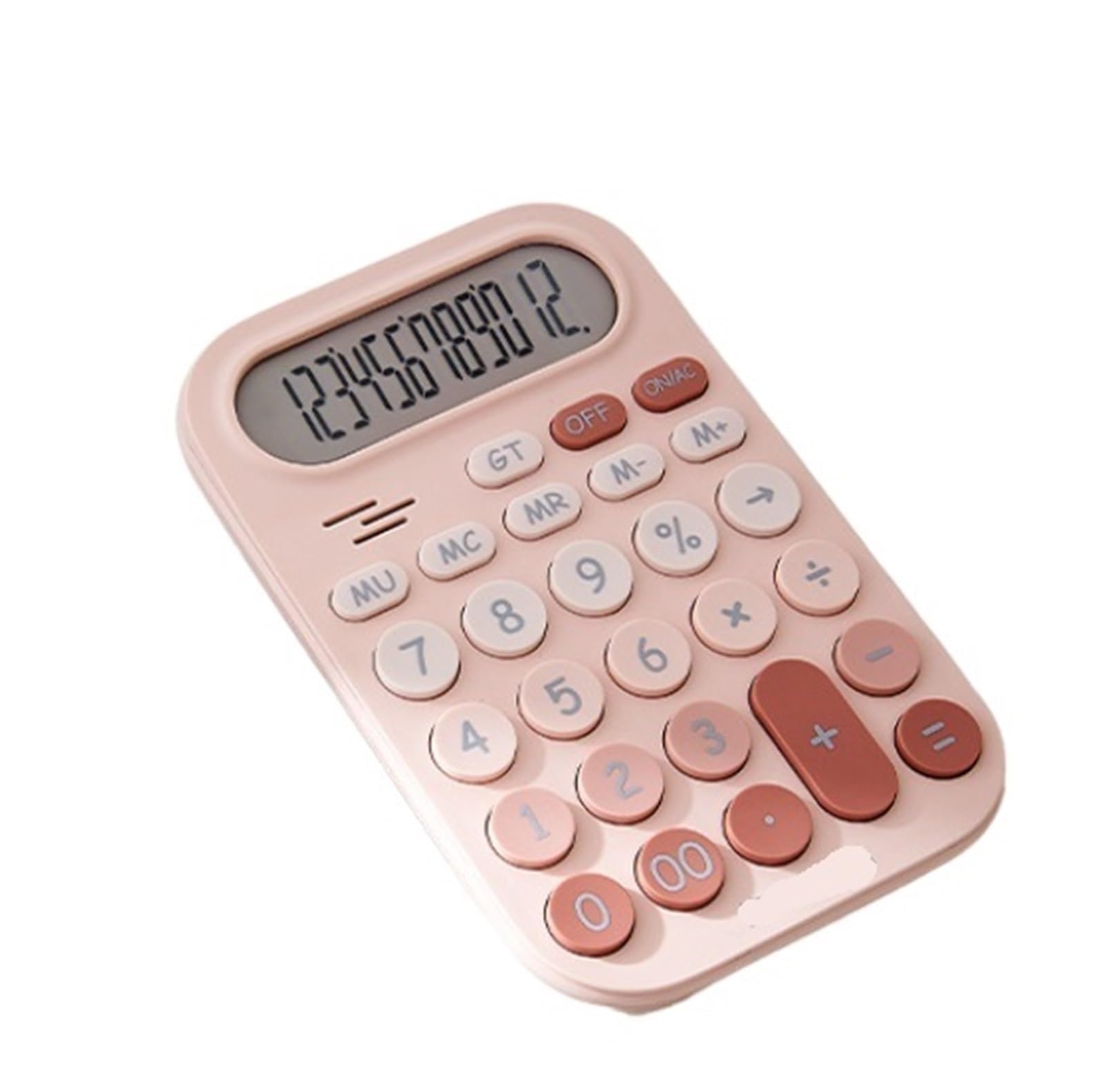 Calculadora para Oficina Calculadora De Escritorio con Pantalla LED 12 Dígitos For Uso Doméstico Y Oficina Financiera Hogar Y Escuela(Pink)