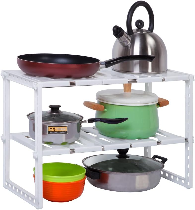 Kitchen Storage Expandable Under Sink Organizer 2 Tier