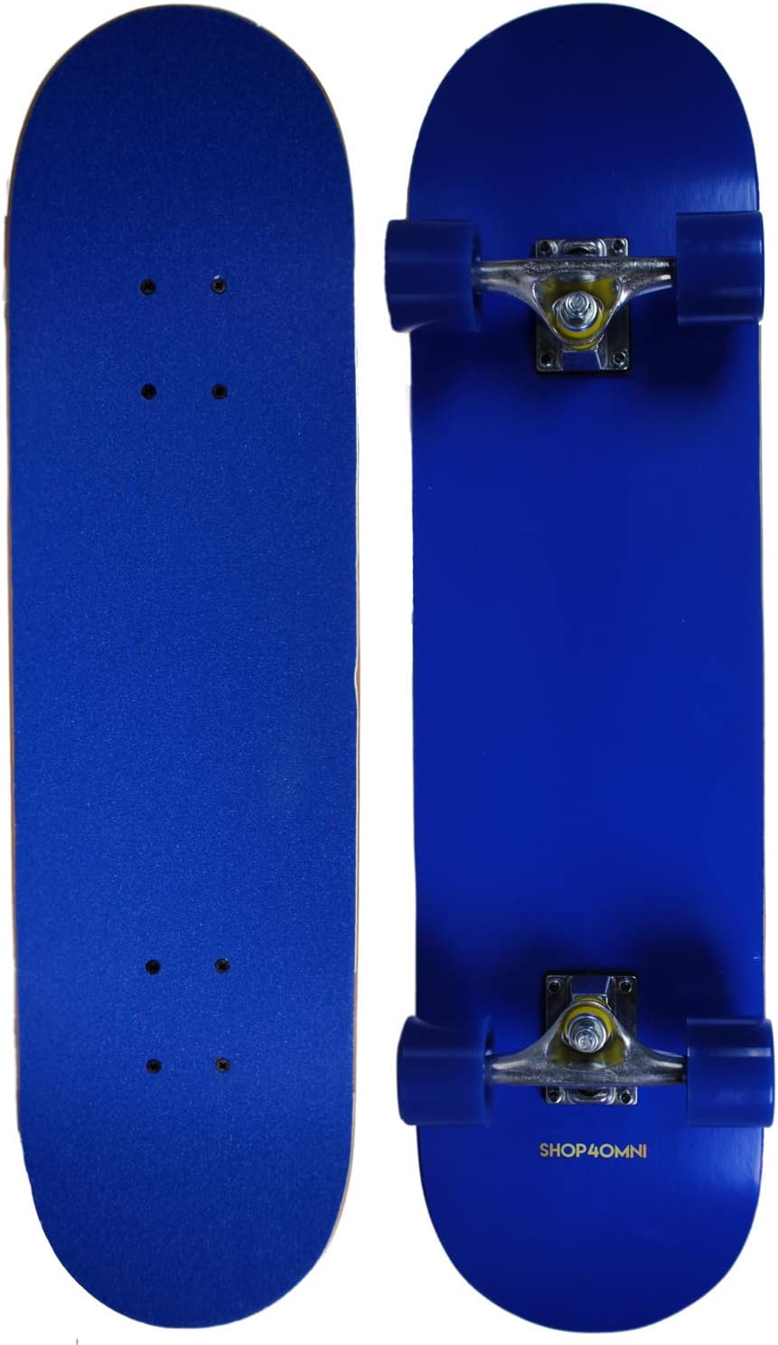 Complete Full Size Maple Skateboard w Premium Wheels & Matching Grip Tape