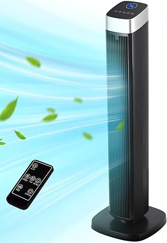 Uthfy Ventilador de torre para dormitorio, ventilador silencioso de piso sin aspas de 41 pulgadas, ventilador de pie oscilante de 90 con disponible en Yaxa Costa Rica