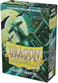 Dragon Shield Matte Mini Japanese Olive Green 60 ct Card Sleeves Individual Pack