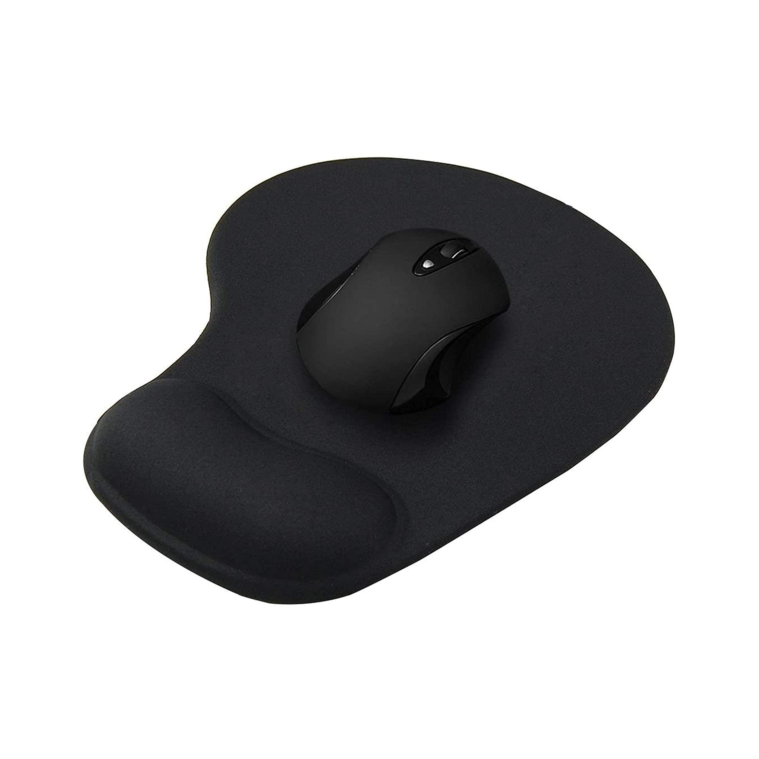 Mouse Pad With Gel Wrist Support For Computer, Laptop And Gaming, H-02 Black